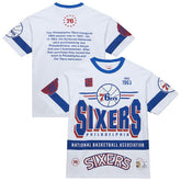 Mitchell & Ness Philadelphia 76ers Unisex Hardwood Classics Vintage Team Origins Premium T-Shirt White