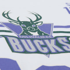 Mitchell & Ness Milwaukee Bucks Unisex Hardwood Classics Vintage Team Origins Premium T-Shirt White
