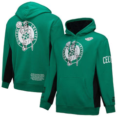 Mitchell & Ness Boston Celtics Hardwood Classics Team Origins Fleece Pullover Hoodie Kelly Green