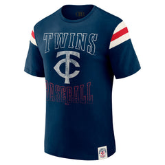 Minnesota Twins Darius Rucker Collection by Fanatics Distressed Sleeve Stripe T-Shirt Discount