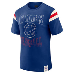 Chicago Cubs Darius Rucker Collection by Fanatics Distressed Sleeve Stripe T-Shirt for sale
