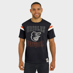 Baltimore Orioles Darius Rucker Collection by Fanatics Distressed Sleeve Stripe T-Shirt Sale