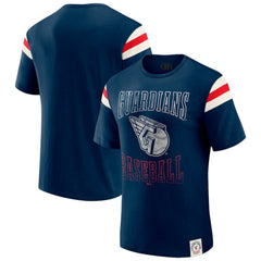 Cleveland Guardians Darius Rucker Collection by Fanatics Distressed Sleeve Stripe T-Shirt Sale