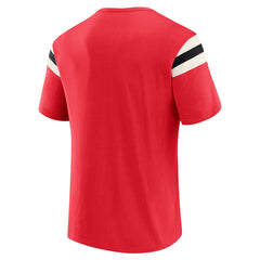 Cincinnati Reds Darius Rucker Collection by Fanatics Distressed Sleeve Stripe T-Shirt Online