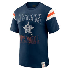 Houston Astros Darius Rucker Collection by Fanatics Distressed Sleeve Stripe T-Shirt Outlet