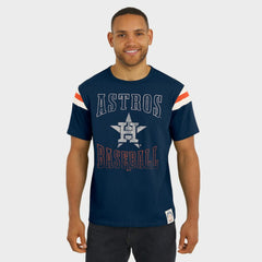 Houston Astros Darius Rucker Collection by Fanatics Distressed Sleeve Stripe T-Shirt Outlet