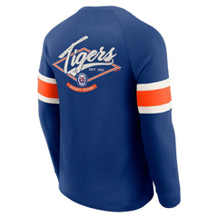 Detroit Tigers Darius Rucker Collection by Fanatics Waffle-Knit Raglan Long Sleeve Henley T-Shirt Sale
