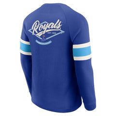 Kansas City Royals Darius Rucker Collection by Fanatics Waffle-Knit Raglan Long Sleeve Henley T-Shirt Near Me
