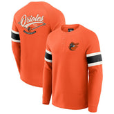 Baltimore Orioles Darius Rucker Collection by Fanatics Waffle-Knit Raglan Long Sleeve Henley T-Shirt Sale