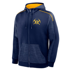 Fanatics Denver Nuggets Back Door Cut Play Defender Full-Zip Hoodie Navy