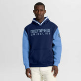 Fanatics Memphis Grizzlies Half Court Shot Clock Fastbreak Hoodie Navy/Blue