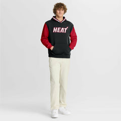 Fanatics Miami Heat Half Court Shot Clock Fastbreak Hoodie Black/Red