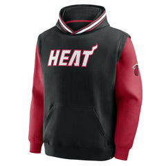 Fanatics Miami Heat Half Court Shot Clock Fastbreak Hoodie Black/Red