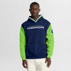 Fanatics Minnesota Timberwolves Half Court Shot Clock Fastbreak Hoodie Navy/Green
