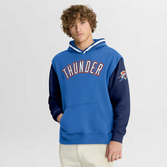 Fanatics Oklahoma City Thunder Half Court Shot Clock Fastbreak Hoodie Blue/Navy