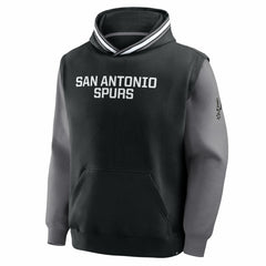 Fanatics San Antonio Spurs Half Court Shot Clock Fastbreak Hoodie Black/Gray