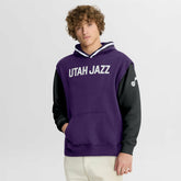 Fanatics Utah Jazz Half Court Shot Clock Fastbreak Hoodie Purple/Black