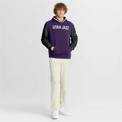Fanatics Utah Jazz Half Court Shot Clock Fastbreak Hoodie Purple/Black