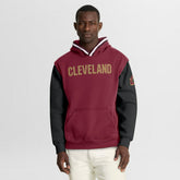 Fanatics Cleveland Cavaliers Half Court Shot Clock Fastbreak Hoodie Wine/Black
