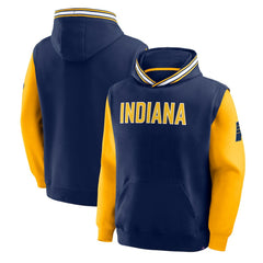 Fanatics Indiana Pacers Half Court Shot Clock Fastbreak Hoodie Navy/Gold