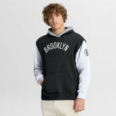 Fanatics Brooklyn Nets Half Court Shot Clock Fastbreak Hoodie Black/White