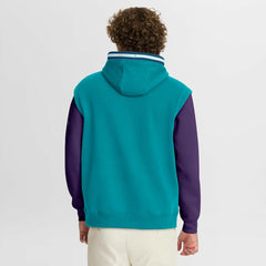 Fanatics Charlotte Hornets Half Court Shot Clock Fastbreak Hoodie Teal/Purple