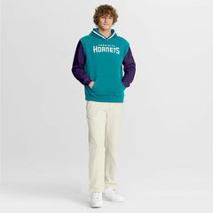 Fanatics Charlotte Hornets Half Court Shot Clock Fastbreak Hoodie Teal/Purple