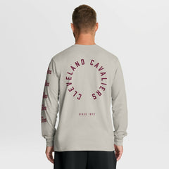 Fanatics Cleveland Cavaliers Crossover Collection Ball Screen Action Premium Long Sleeve T-Shirt Cream