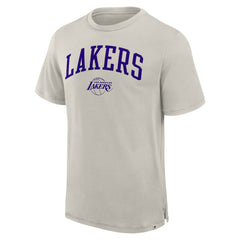 Fanatics Los Angeles Lakers Crossover Collection Pull Up Jumper Shot Premium T-Shirt Cream