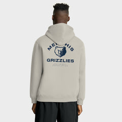 Fanatics Memphis Grizzlies Crossover Collection Blocked Shot Premium Pullover Hoodie Off White