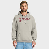 Fanatics Miami Heat Crossover Collection Blocked Shot Premium Pullover Hoodie Off White