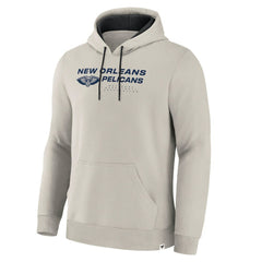 Fanatics New Orleans Pelicans Crossover Collection Blocked Shot Premium Pullover Hoodie Off White