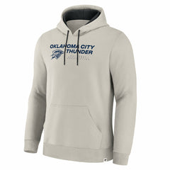 Fanatics Oklahoma City Thunder Crossover Collection Blocked Shot Premium Pullover Hoodie Off White