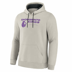 Fanatics Sacramento Kings Crossover Collection Blocked Shot Premium Pullover Hoodie Off White