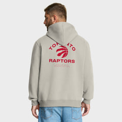 Fanatics Toronto Raptors Crossover Collection Blocked Shot Premium Pullover Hoodie Off White