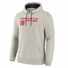 Fanatics Toronto Raptors Crossover Collection Blocked Shot Premium Pullover Hoodie Off White