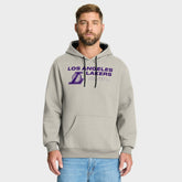 Fanatics Los Angeles Lakers Crossover Collection Blocked Shot Premium Pullover Hoodie Off White