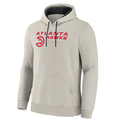 Fanatics Atlanta Hawks Crossover Collection Blocked Shot Premium Pullover Hoodie Off White