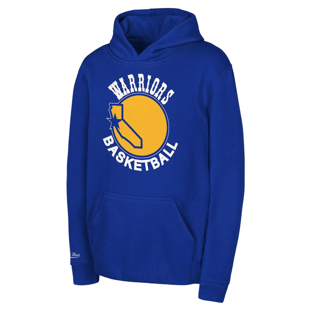 Mitchell & Ness Golden State Warriors Preschool Retro Logo Pullover Hoodie Royal