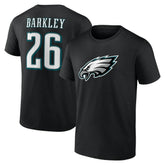 Saquon Barkley Philadelphia Eagles Icon Name & Number - Black - NFL