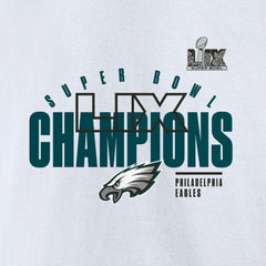 Philadelphia Eagles Super Bowl LIX Champions Iconic Victory Fleece Sweatshirt - White - Fanatics