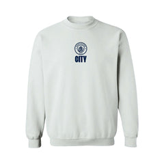 Manchester City Vive La Fete Women's Color Badge Pullover Sweatshirt White