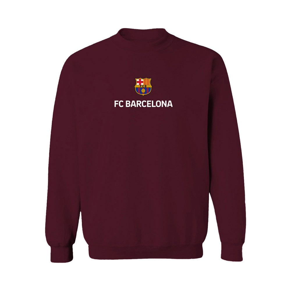 Barcelona Vive La Fete Women's Color Badge Pullover Sweatshirt Maroon