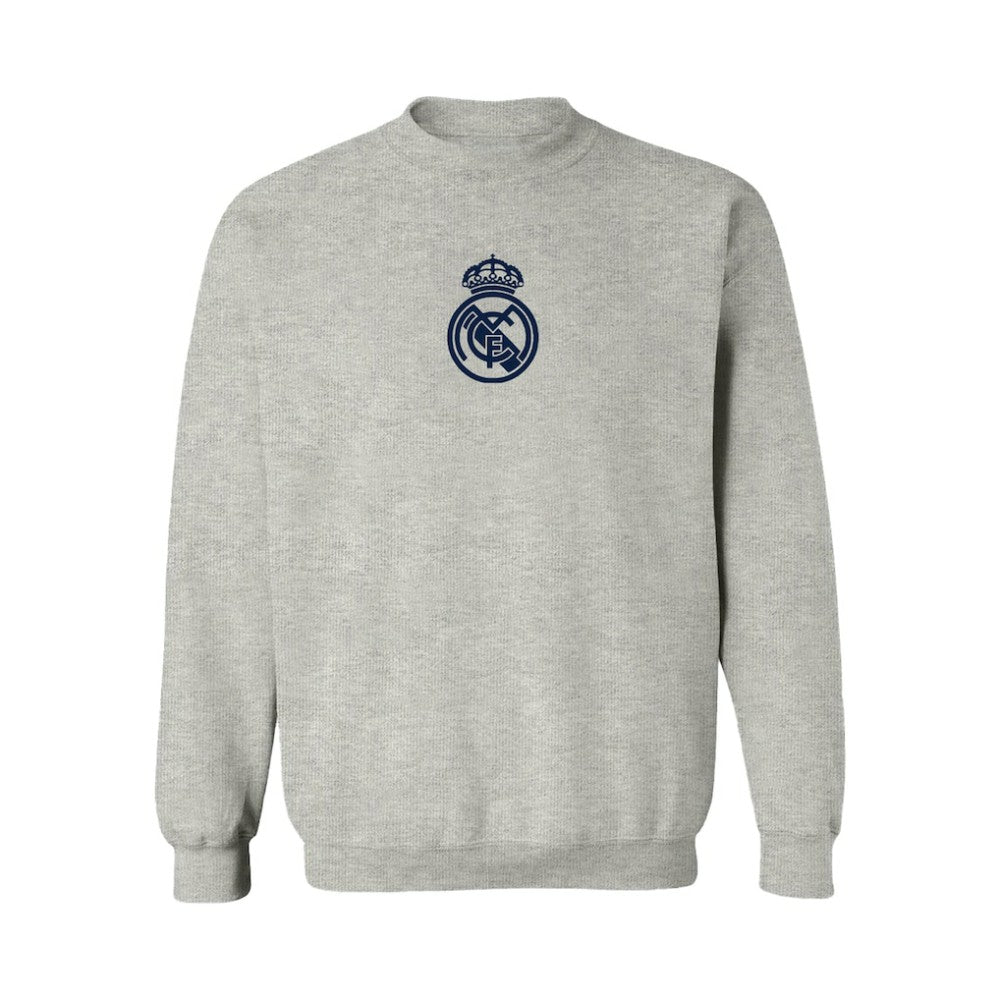 Real Madrid Vive La Fete Women's Color Badge Pullover Sweatshirt Heather Gray