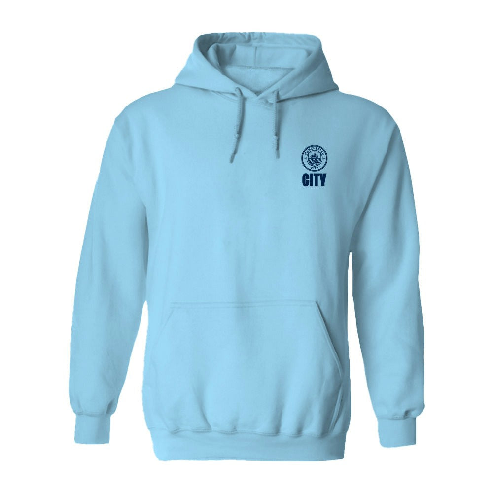 Manchester City Vive La Fete Women's Color Badge Pullover Hoodie Light Blue