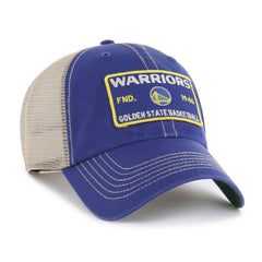 47 brand Golden State Warriors '47 Wabash Patch Clean Up Adjustable Hat Royal/Tan