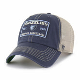 47 brand Memphis Grizzlies '47 Wabash Patch Clean Up Adjustable Hat Navy/Tan