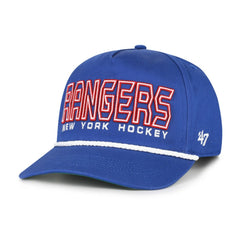 New York Rangers '47 Byline Hitch Adjustable Hat - Blue | 47 brand Clearance