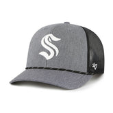 Seattle Kraken '47 Carbon Rope Trucker Adjustable Hat - Gray | 47 brand sale