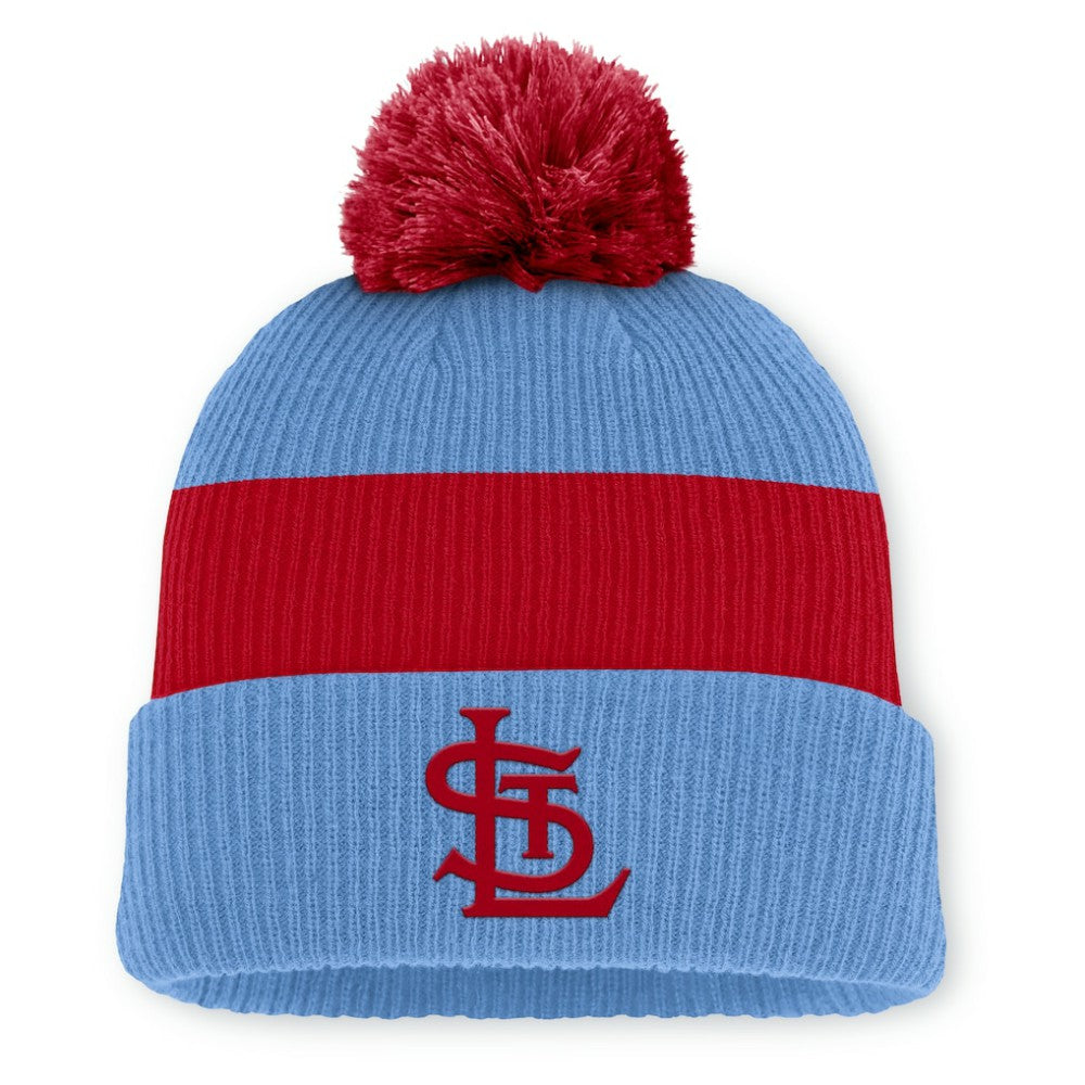 St. Louis Cardinals Nike Cooperstown Collection Peak Standard Cuffed Knit Hat with Pom Online